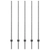 Įmontuotas tvoros stulpas 5 vnt. Pilka 180 cm