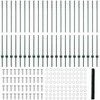 Hexagonal Fence with Post 50 x 1,4 m PVC dengtas plienas Žalia