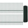 Hexagonal Fence with Post 100 x 0,8 m PVC dengtas plienas Žalia
