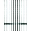 Tvorelės stulpas 11 pcs Žalia 100 cm Plienas