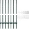 Tvorelės stulpas 11 pcs Žalia 100 cm Plienas