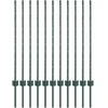 Įmontuotas tvoros stulpas 11 vnt. Žalia 140 cm