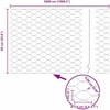 Hexagonal Fence with Post 50 x 0,6 m PVC dengtas plienas Pilka