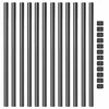 Tvorelės stulpas 12 pcs Pilka 100 cm