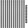 Tvorelės stulpas 12 pcs Pilka 110 cm