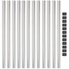 Tvorelės stulpas 12 pcs Sidabro 100 cm