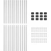 Tvorelės stulpas 12 pcs Sidabro