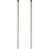 Tvorelės stulpas 2 pcs Sidabro 100 cm