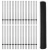 Hexagonal Fence with Post 100 x 1,2 m PVC dengtas plienas Pilka