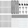 Įmontuotas tvoros stulpas 26 pcs Pilka
