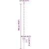 Įmontuotas tvoros stulpas 44 vnt. Pilka 180 cm