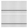 Tvorelės stulpas 44 pcs Pilka 120 cm Plienas