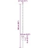 Įmontuotas tvoros stulpas 22 vnt. Pilka 160 cm