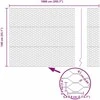 Hexagonal Fence with Post 10 x 1,4 m PVC dengtas plienas Žalia