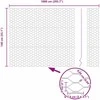 Hexagonal Fence with Post 10 x 1,4 m PVC dengtas plienas Žalia