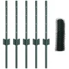 Hexagonal Fence with Post 10 x 0,4 m PVC dengtas plienas Žalia