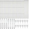 Įmontuotas tvoros stulpas 52 pcs Sidabrinė
