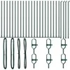 Tvorelės stulpas 26 pcs Pilka 3,2 x 3,2 x 70 cm