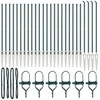 Tvorelės stulpas 26 pcs Pilka 3,2 x 3,2 x 225 cm
