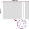 Hexagonal Fence with Post 10 x 1,4 m PVC dengtas plienas Pilka
