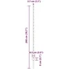 Įmontuotas tvoros stulpas 44 vnt. Pilka 200 cm