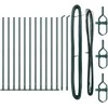 Tvorelės stulpas 13 pcs Žalia Plienas