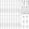 Tvorelės stulpas 26 pcs Pilka 3,2 x 3,2 x 105 cm