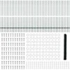 Hexagonal Fence with Post 100 x 1,6 m PVC dengtas plienas Žalia