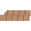 Tvoros rinkinys 10 pcs 1657 x 186 cm WPC ir aliuminis Ruda