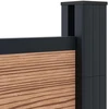 Tvoros plokštė 5 pcs WPC ir aliuminis Ruda