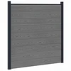 Tvoros rinkinys 1045 x 186 cm WPC ir aliuminis Pilka