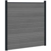 Tvoros rinkinys 1045 x 186 cm WPC ir aliuminis Pilka