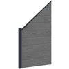 Tvoros rinkinys 1138 x 186 cm WPC ir aliuminis Pilka