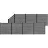 Tvoros rinkinys 1311 x 186 cm WPC ir aliuminis Pilka