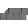 Tvoros rinkinys 1311 x 186 cm WPC ir aliuminis Pilka