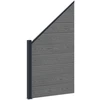 Tvoros rinkinys 1311 x 186 cm WPC ir aliuminis Pilka