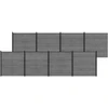Tvoros rinkinys 1391 x 186 cm WPC ir aliuminis Pilka
