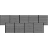 Tvoros rinkinys 1564 x 186 cm WPC ir aliuminis Pilka