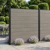 Tvoros rinkinys 1564 x 186 cm WPC ir aliuminis Pilka
