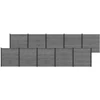 Tvoros rinkinys 1737 x 186 cm WPC ir aliuminis Pilka