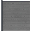 Tvoros rinkinys 175 x 186 cm WPC ir aliuminis Pilka