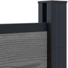 Tvoros rinkinys 175 x 186 cm WPC ir aliuminis Pilka