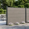 Tvoros rinkinys 180 x 105 cm WPC ir aliuminis Pilka