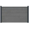 Tvoros rinkinys 180 x 105 cm WPC ir aliuminis Pilka