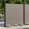 Tvoros rinkinys 5 vnt. 872 x 186 cm WPC ir aliuminis Pilka