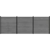 Tvoros rinkinys 526 x 186 cm WPC ir aliuminis Pilka