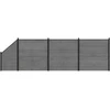 Tvoros rinkinys 619 x 186 cm WPC ir aliuminis Pilka