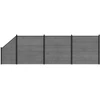 Tvoros rinkinys 619 x 186 cm WPC ir aliuminis Pilka