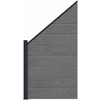 Tvoros rinkinys 95 x 180 cm WPC ir aliuminis Pilka
