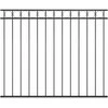 Tvoros segmentas, juodos spalvos, 1,7x1,5m, plienas